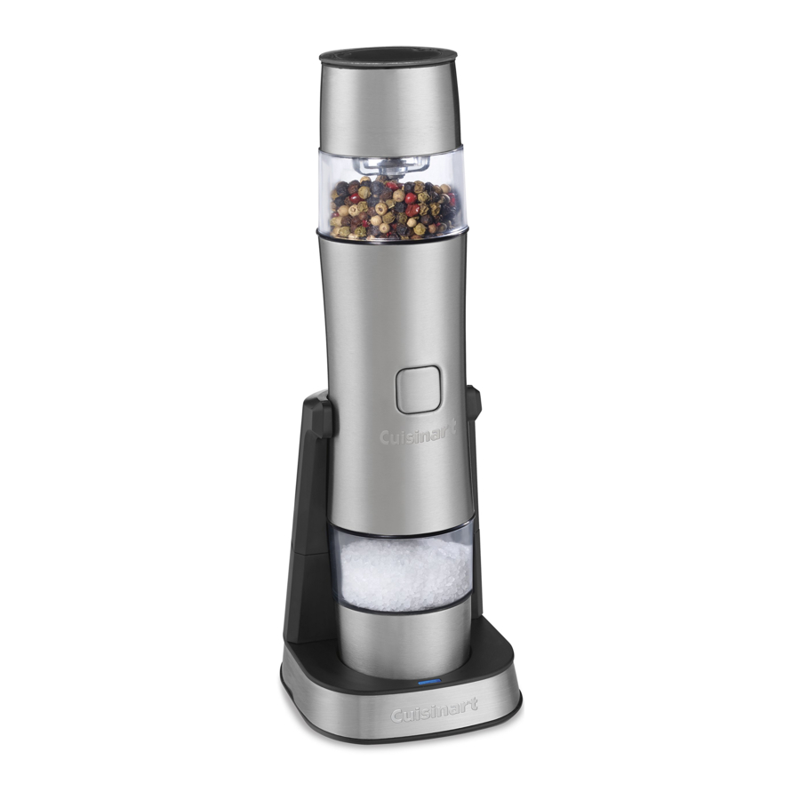 Cuisinart SG3 Salt, Pepper and Spice Mill Manual ManualsLib