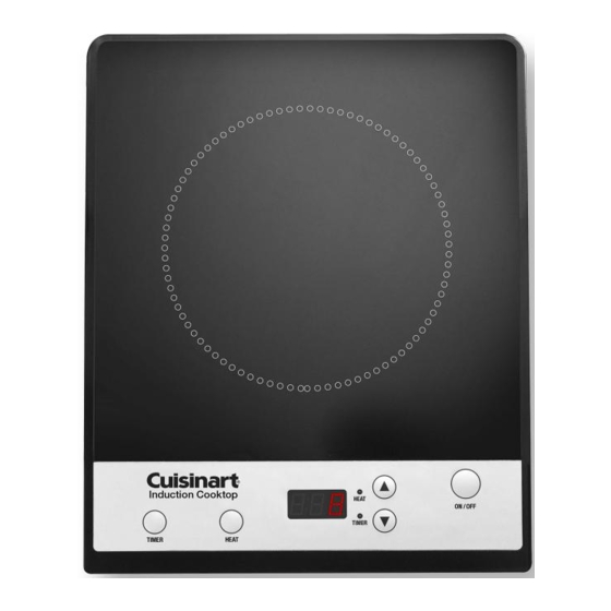 Cuisinart ICT30 Induction Cooktop Manual ManualsLib