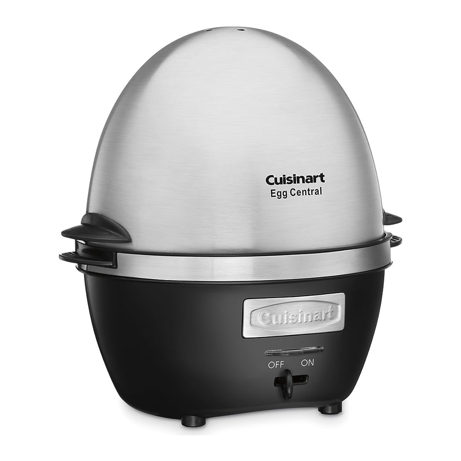 Cuisinart CEC10 Egg Central & Recipe Booklet Manual ManualsLib