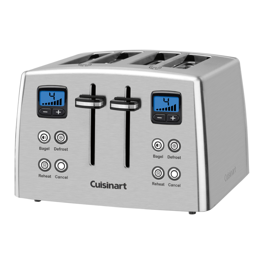 Cuisinart CPT435 Series Countdown Classic 4Slice Toaster Manual
