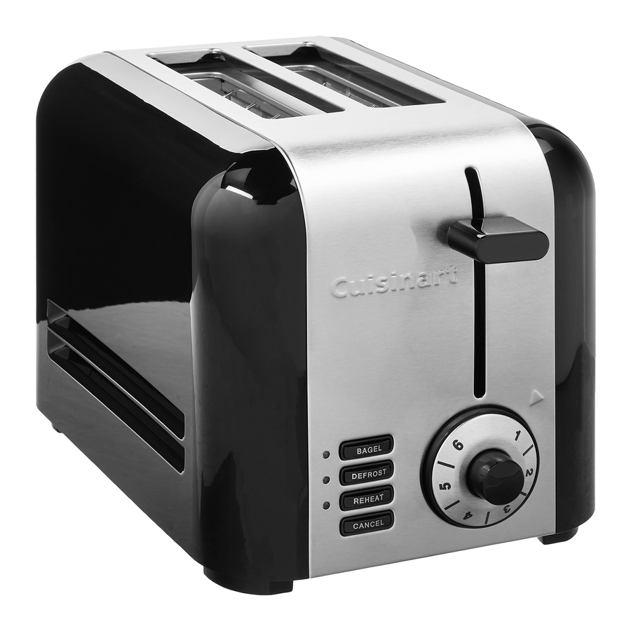 Cuisinart CPT320 Classic 2Slice Toaster Manual ManualsLib
