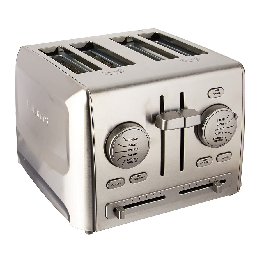 Cuisinart Custom Select CPT-640 - 4-Slice Toaster Manual | ManualsLib