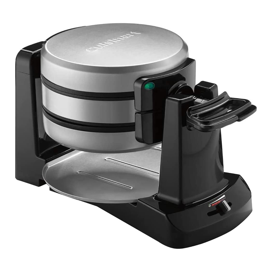 Cuisinart WAFF40 Series Double Belgian Waffle Maker Manual ManualsLib