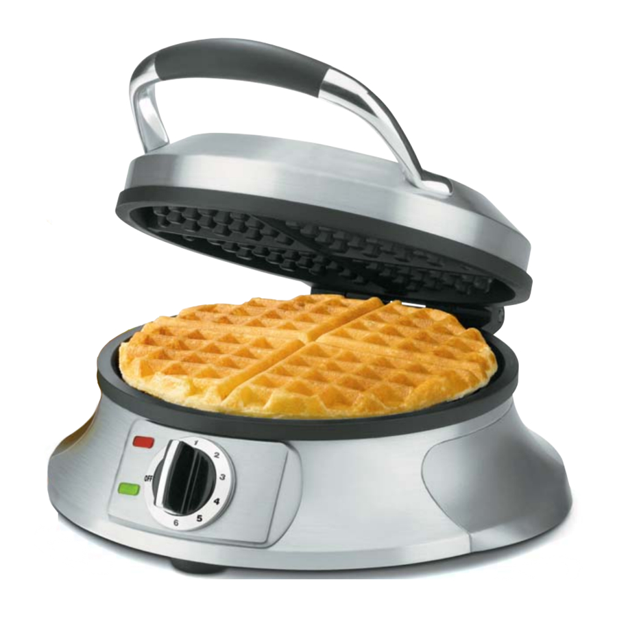 Cuisinart WAFR Traditional Waffle Iron & Recipe Booklet Manual