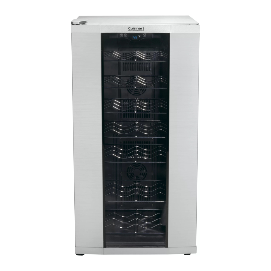 Cuisinart Private Reserve CWC3200 Wine Cellar Manual ManualsLib