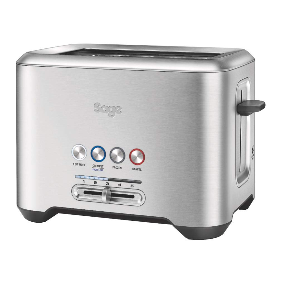 Sage the Bit More BTA720, STA720, BTA730, STA730 Toaster 4 slots 1800