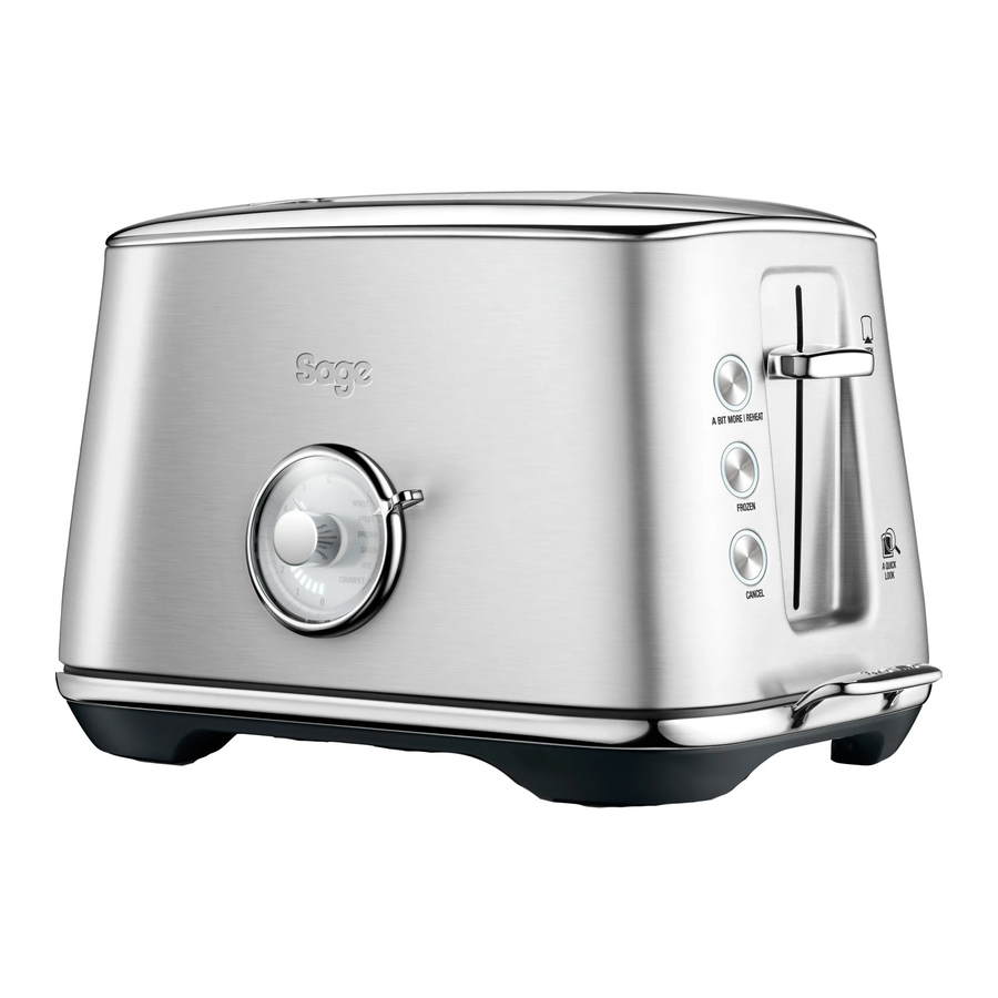Sage the Toast Select Luxe BTA735 / STA735 Ergonomic Toaster Manual