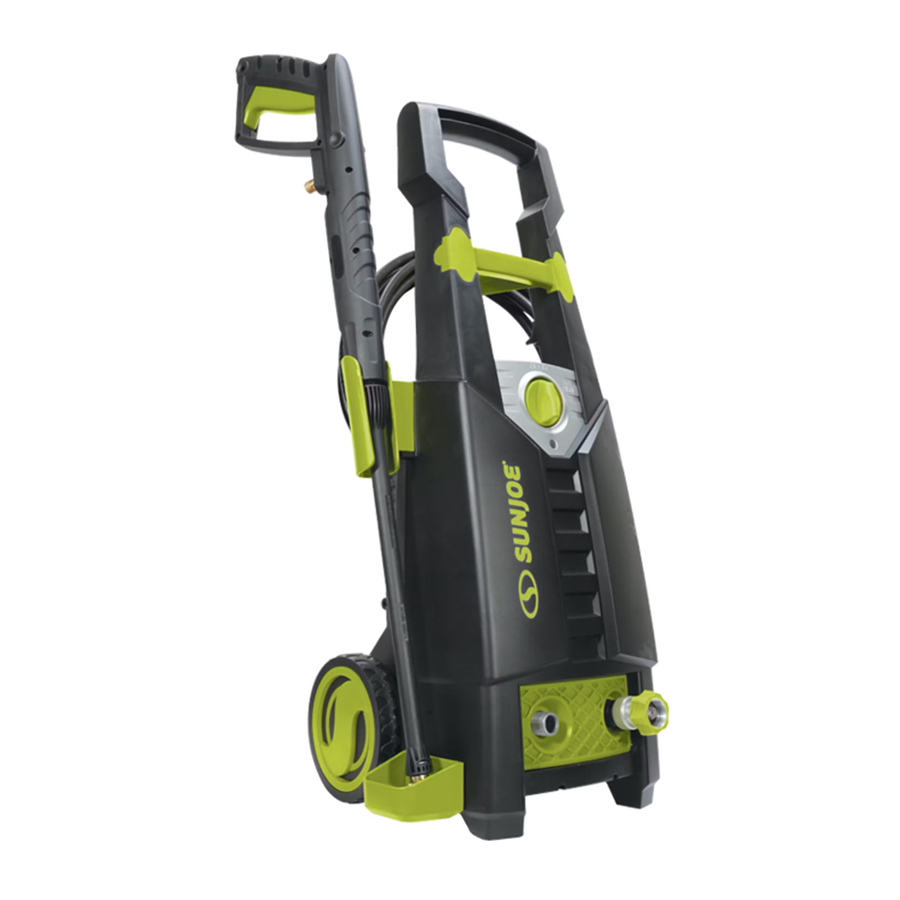 SunJoe SPX2598-MAX - 13A Electric Pressure Washer Manual | ManualsLib