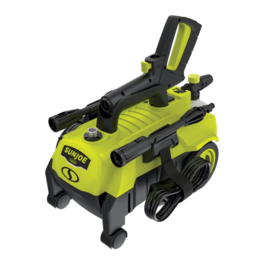 SunJoe SPX3160 11A Electric Pressure Washer Manual ManualsLib