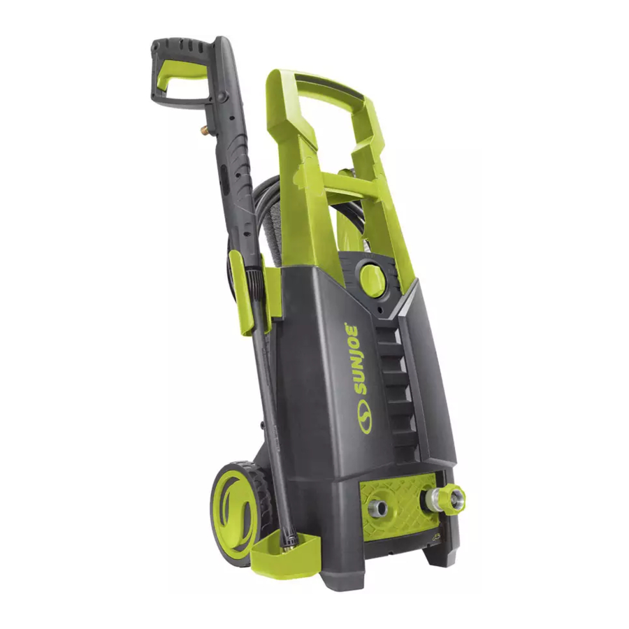 SunJoe SPX2700-MAX - 13A Electric Pressure Washer Manual | ManualsLib