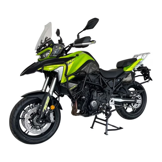 BENELLI TRK 702X 2023 OWNER'S MANUAL Pdf Download