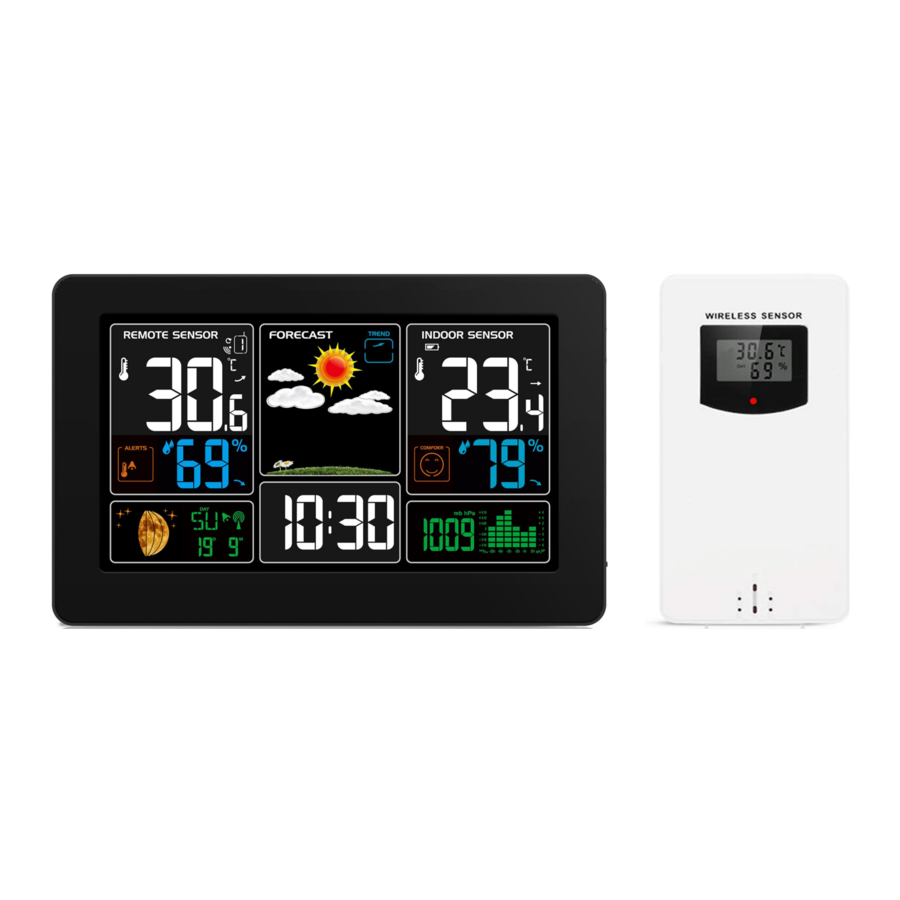 Kalawen EM3388WWVB Weather Station Manual ManualsLib