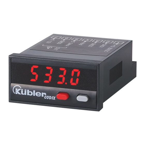 Kübler CODIX 533 Manual