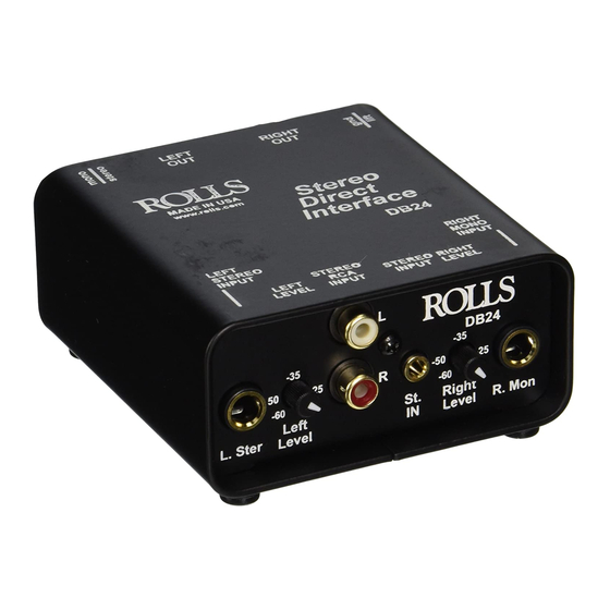 Rolls DB24 Operation Manual