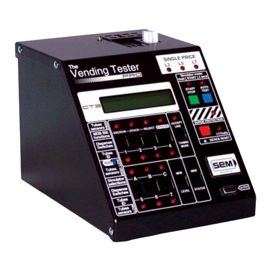 SEM The Vending Tester PRO CT3 Manuals