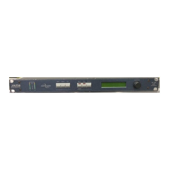 XTA DP100 Operator's Manual