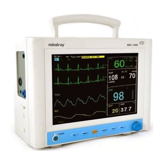 Shenzhen Mindray Bio-Medical Electronics MEC-1000 Service Manual
