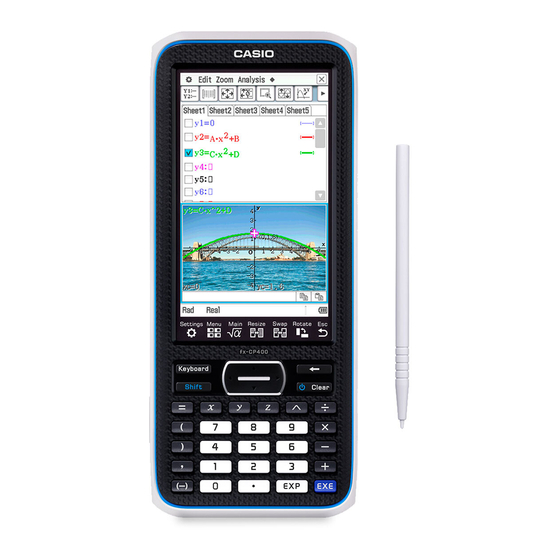 Casio ClassPad II fx-CP400+E User Manual