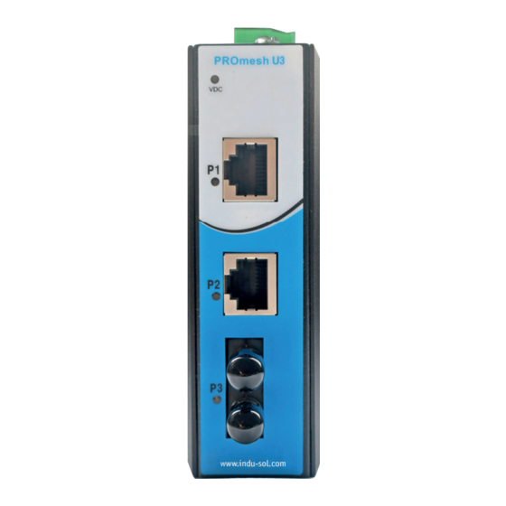 Indu-Sol PROmesh U3 Quick Start Manual