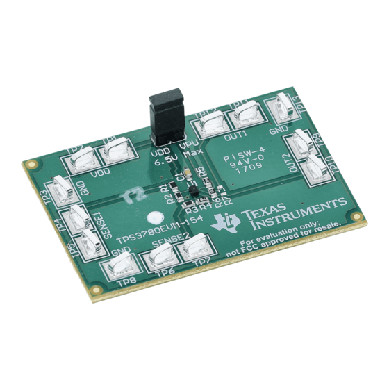 Texas Instruments TPS3780EVM-154 User Manual