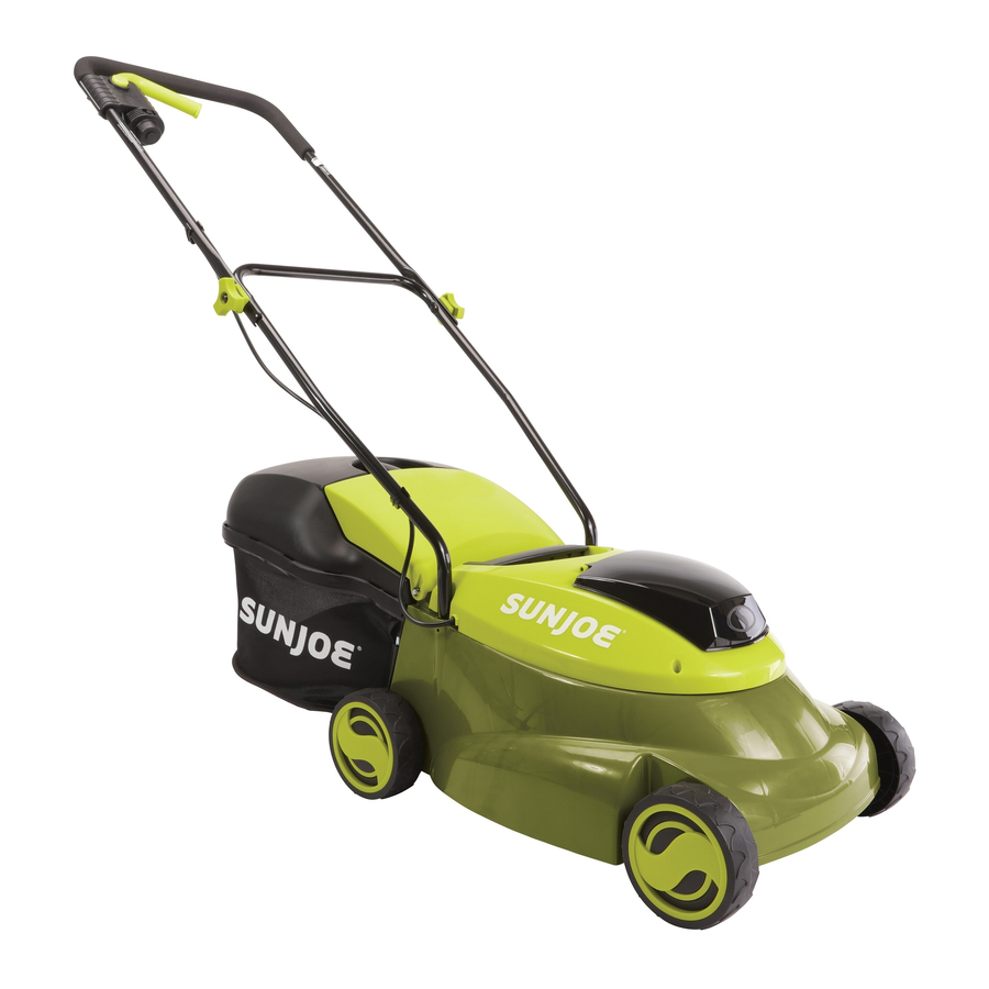 SunJoe MJ24C-14 - Cordless Lawn Mower 4.0 Ah | 14-INCH Manual | ManualsLib