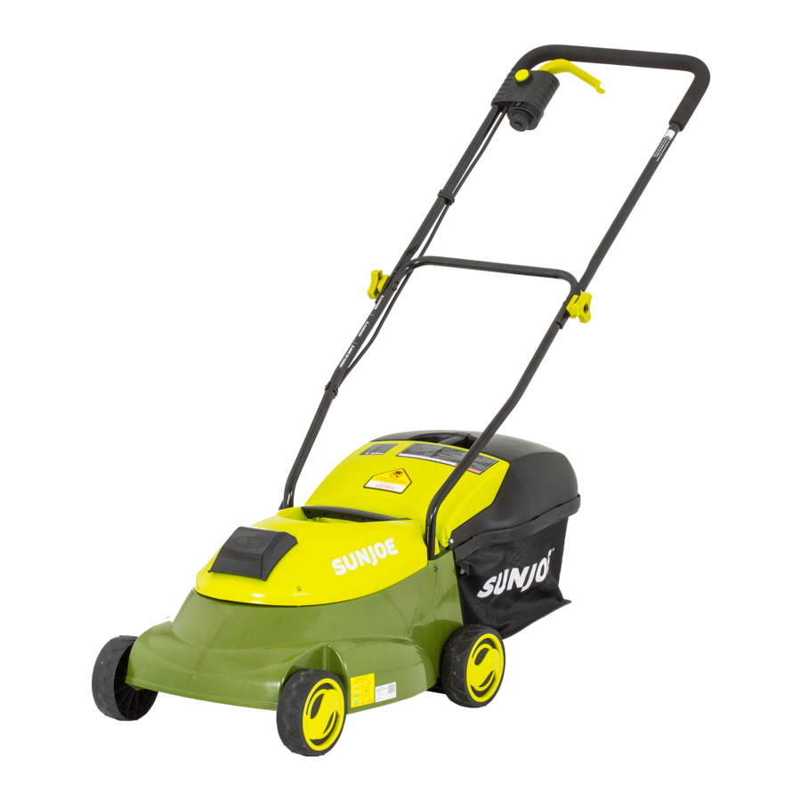 SunJoe MJ401C - Electric Lawn Mower 4.0 Ah | 14-INCH Manual | ManualsLib