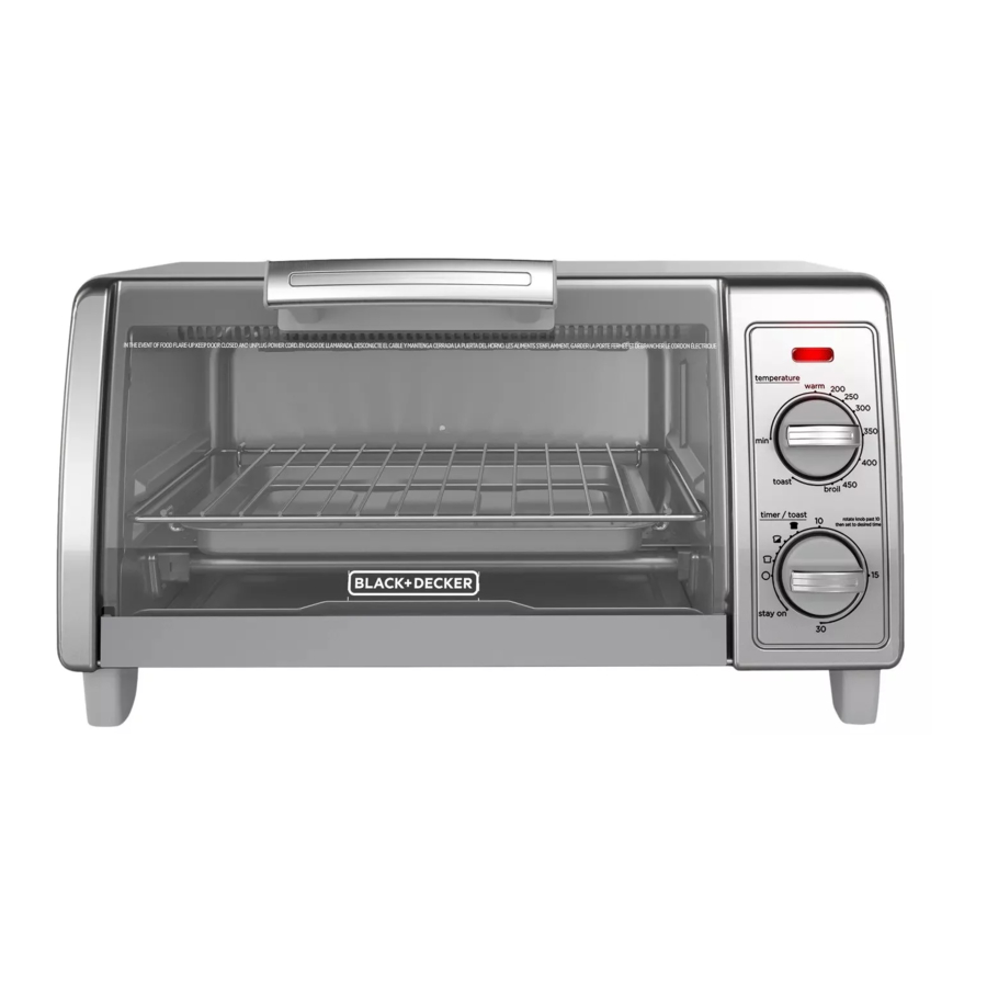 Black Decker TO1700SG TO1705SG TO1705SB 4 Slice Toaster Oven