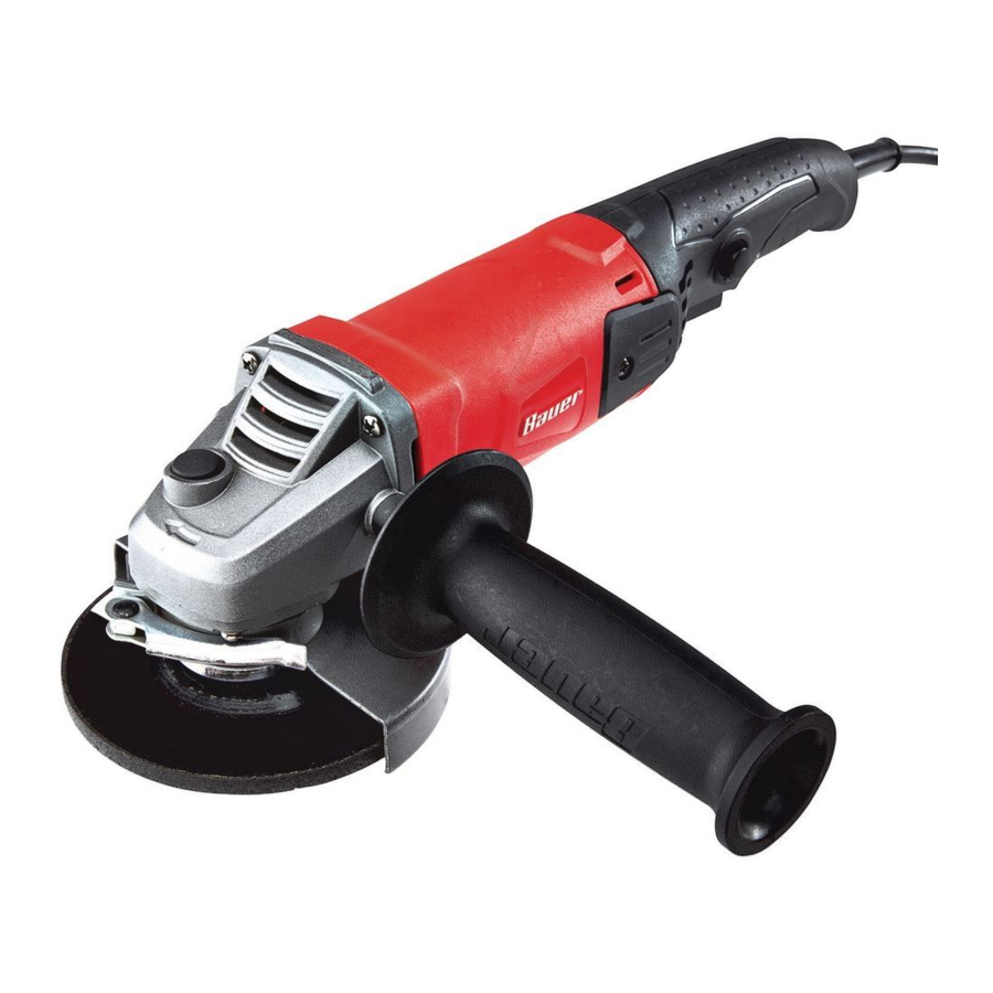 Bauer 1864EB, 64742 41/2 in. Trigger Grip Angle Grinder Manual