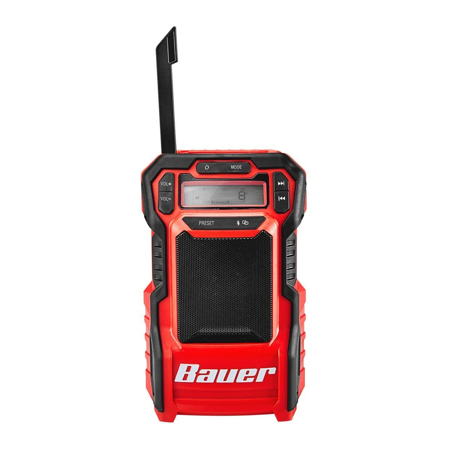Bauer 1853C-B, 64825 - Compact Radio with Bluetooth Manual | ManualsLib