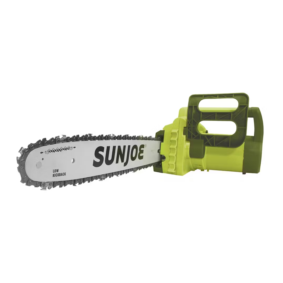 SunJoe SWJ700E Electric Chain Saw Manual ManualsLib