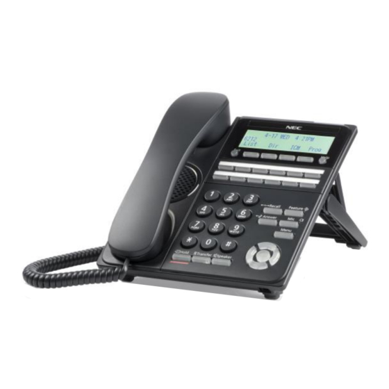 NEC DT920 Customer Training  Manual