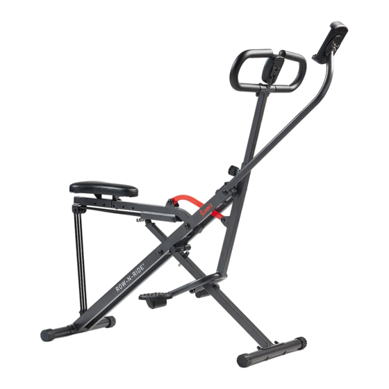 Sunny Health & Fitness SMART UPRIGHT ROW-N-RIDE User Manual