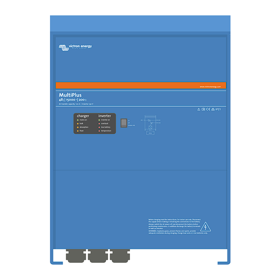 Victron Energy Multiplus 230v Manual Pdf Download Manualslib