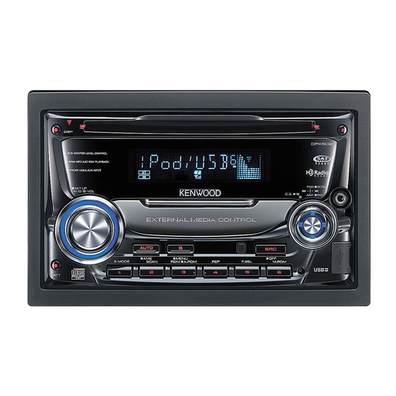 Kenwood DPX502 - DPX 502 Radio Manuals