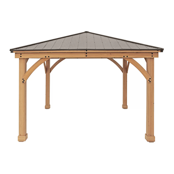 Yardistry 12’ x 12’ MERIDIAN GAZEBO YM11769 Installation And Operating Instructions Manual