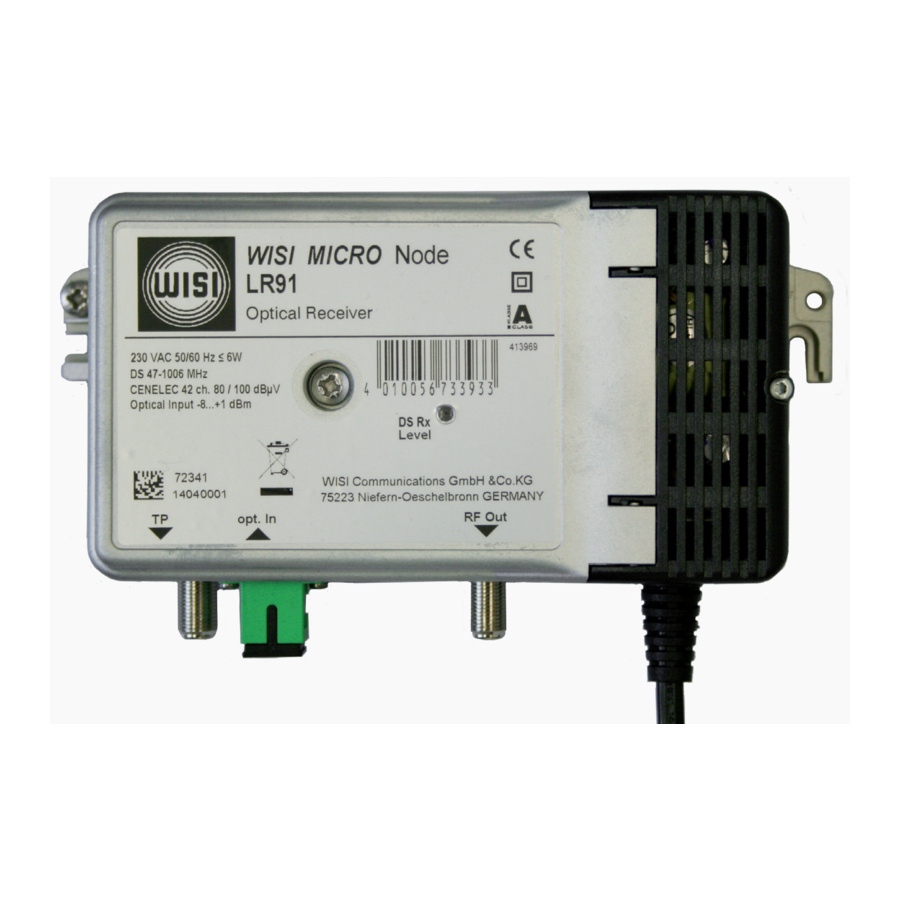 Wisi Micro Node Operating Instructions