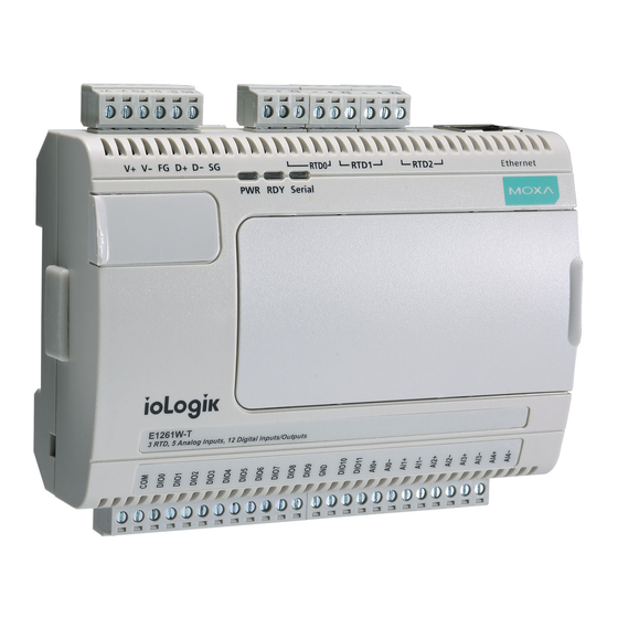 Moxa Technologies ioLogik E1261W-T User Manual