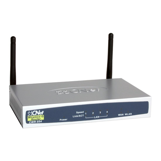 CNET CWR-854 User Manual