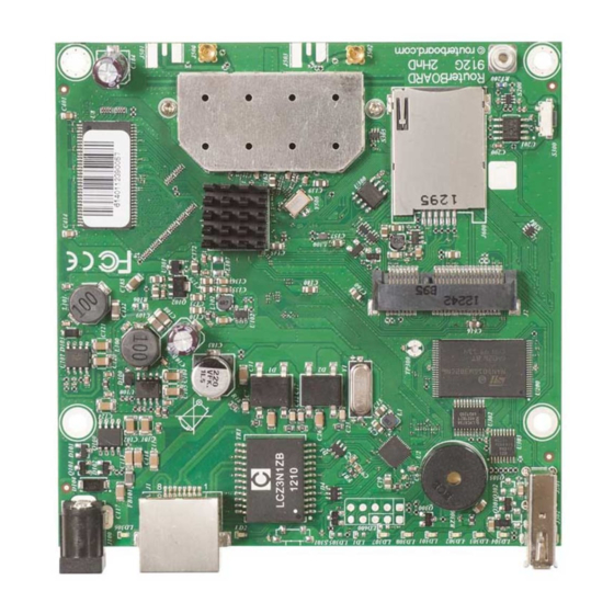 MikroTik RouterBOARD 912G-2HPnD Quick Setup Manual And Warranty Information