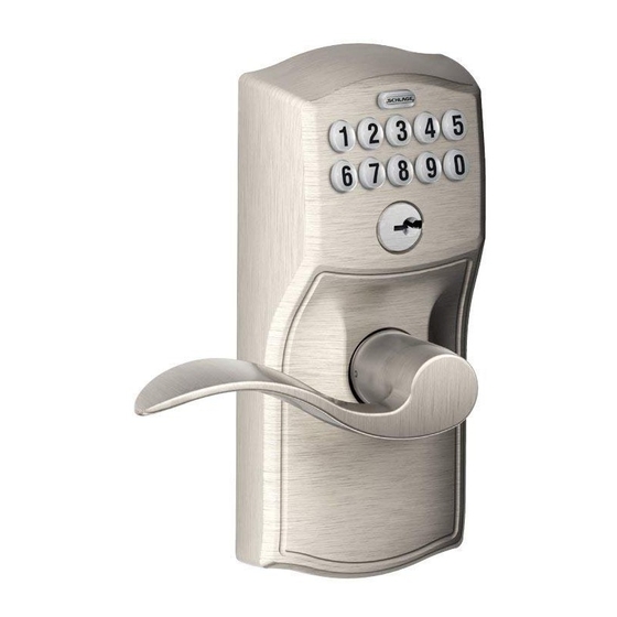Ingersoll-Rand Schlage BE365 User Manual