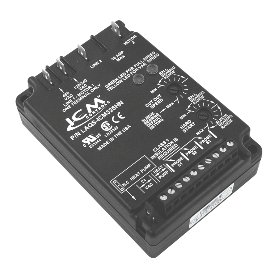 ICM Controls ICM325HN Head Pressure Control Manual ManualsLib