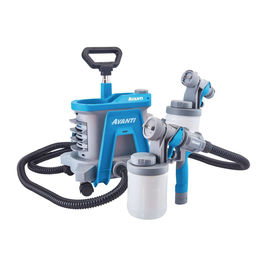 Avanti 64933 2 Stage Portable HVLP Paint And Stain Sprayer Manual   Raw 