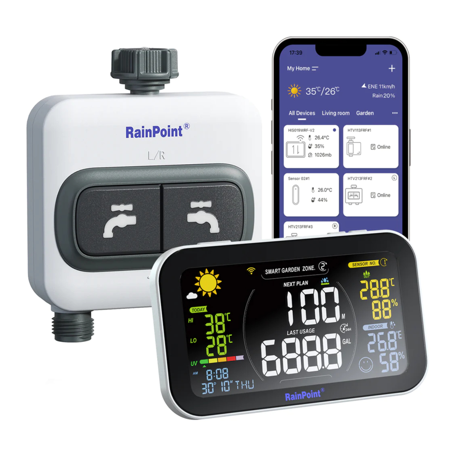 RainPoint Smart+ HIS019 Irrigation Display Hub Manual ManualsLib