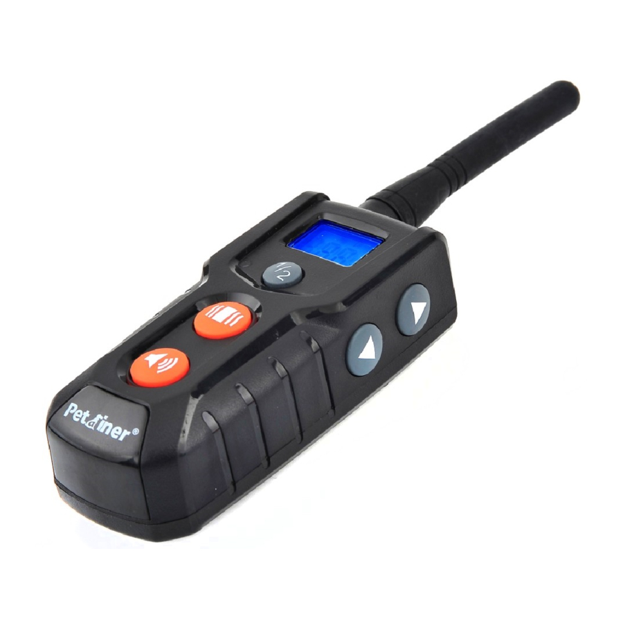 Petainer PET916N Training Collar System Quick Start Guide ManualsLib