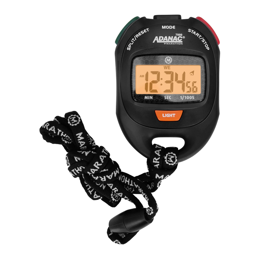 Marathon Adanac 7000 ST083022 Stopwatch Manual ManualsLib