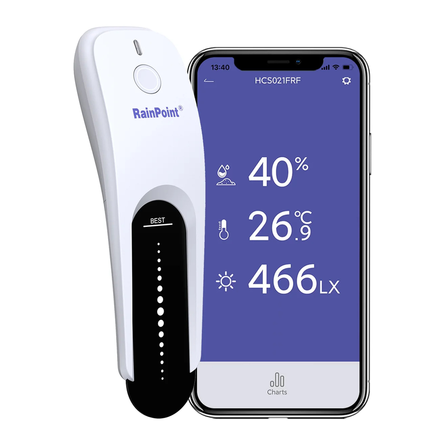 RainPoint Smart+ HCS021 Soil Moisture Sensor Manual ManualsLib
