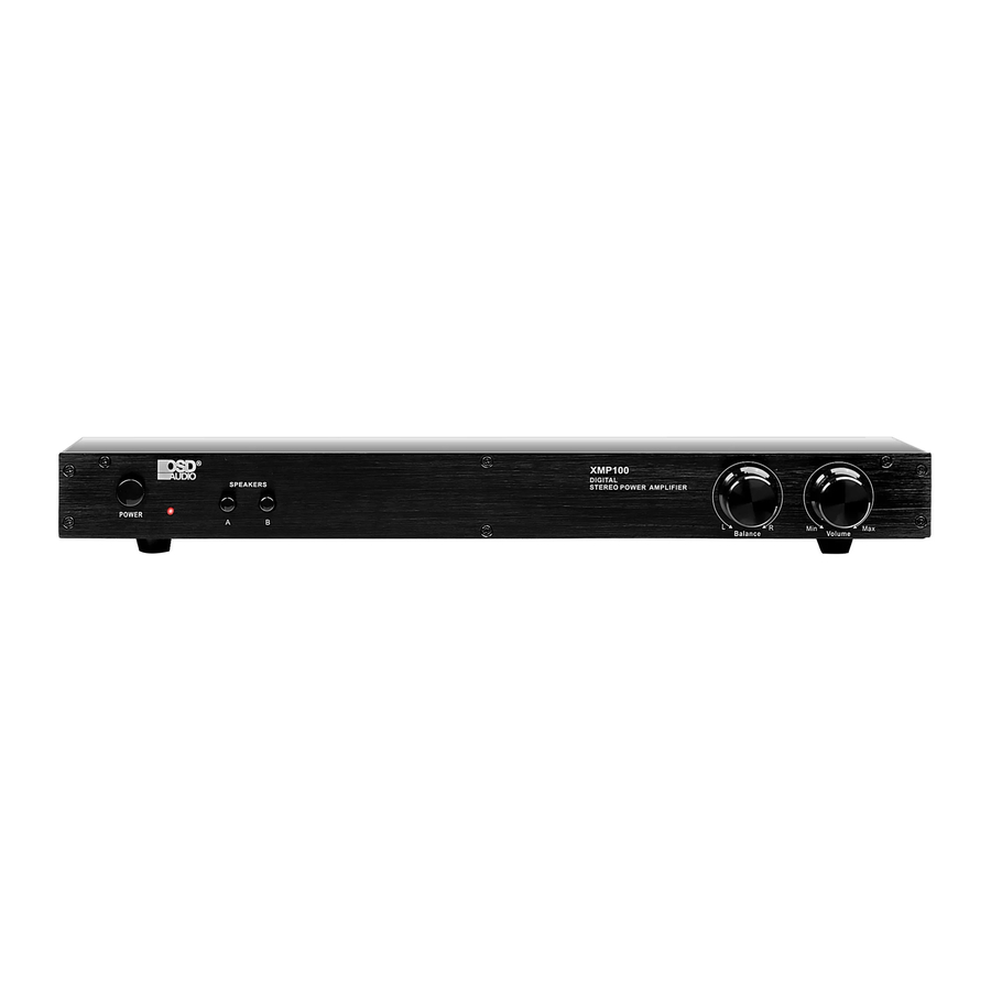 OSD XMP100 Digital Stereo Power Amplifier Manual ManualsLib