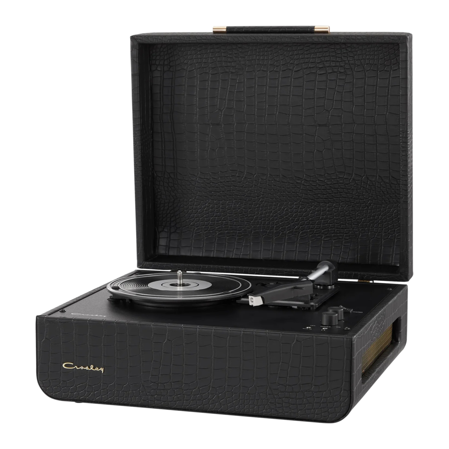 Crosley CR6255A Mercury Turntable Manual ManualsLib