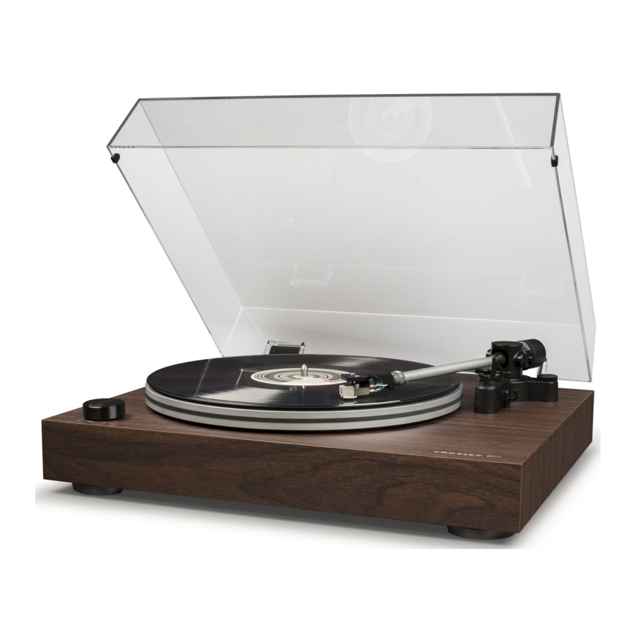 Crosley C8A Turntable Manual ManualsLib