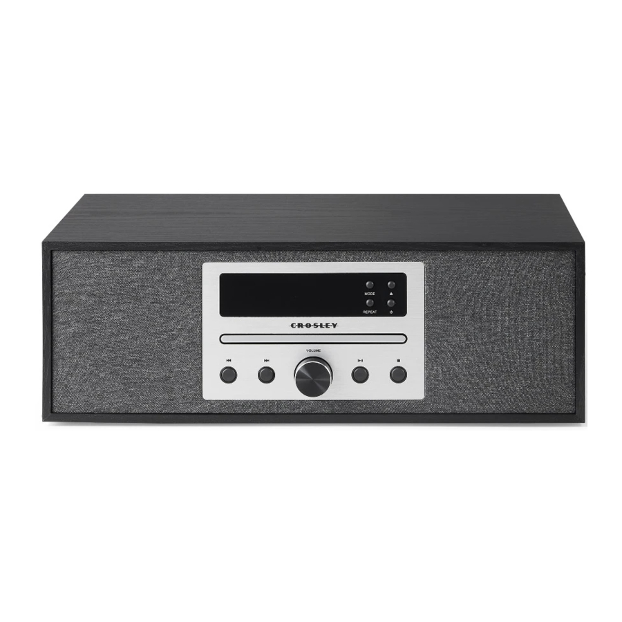 Crosley CR3504A - Finn Radio CD Player Manual | ManualsLib